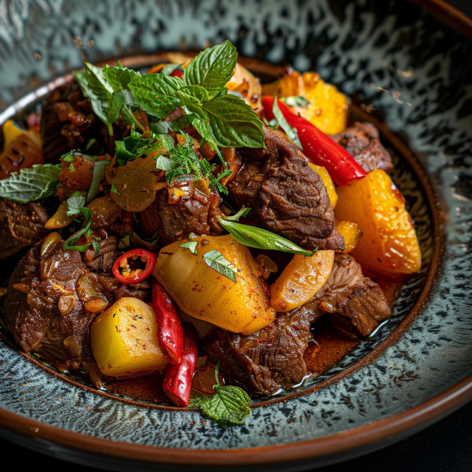 Visuel plat restaurant marocain premium