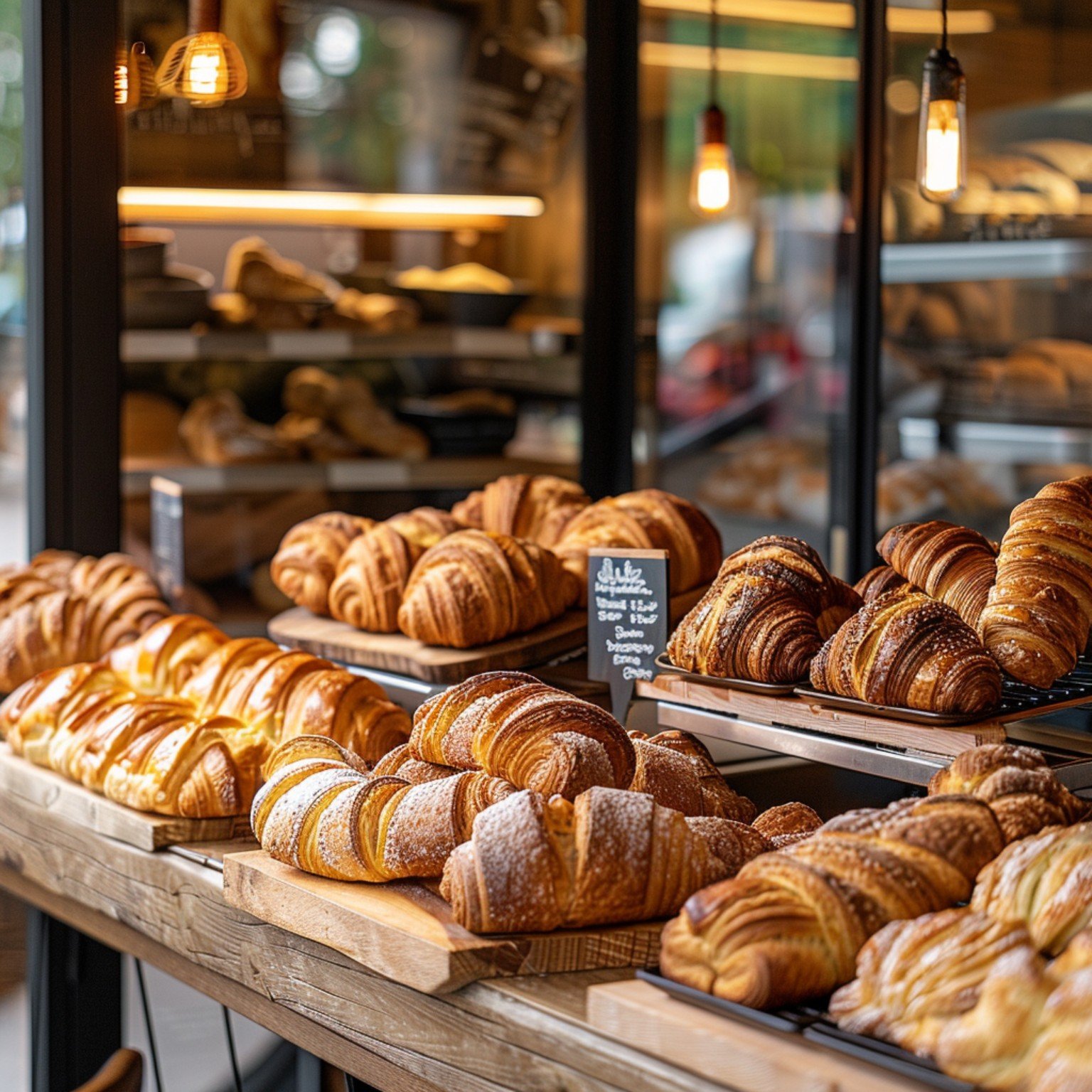 Vitrine de boulangerie artisanale